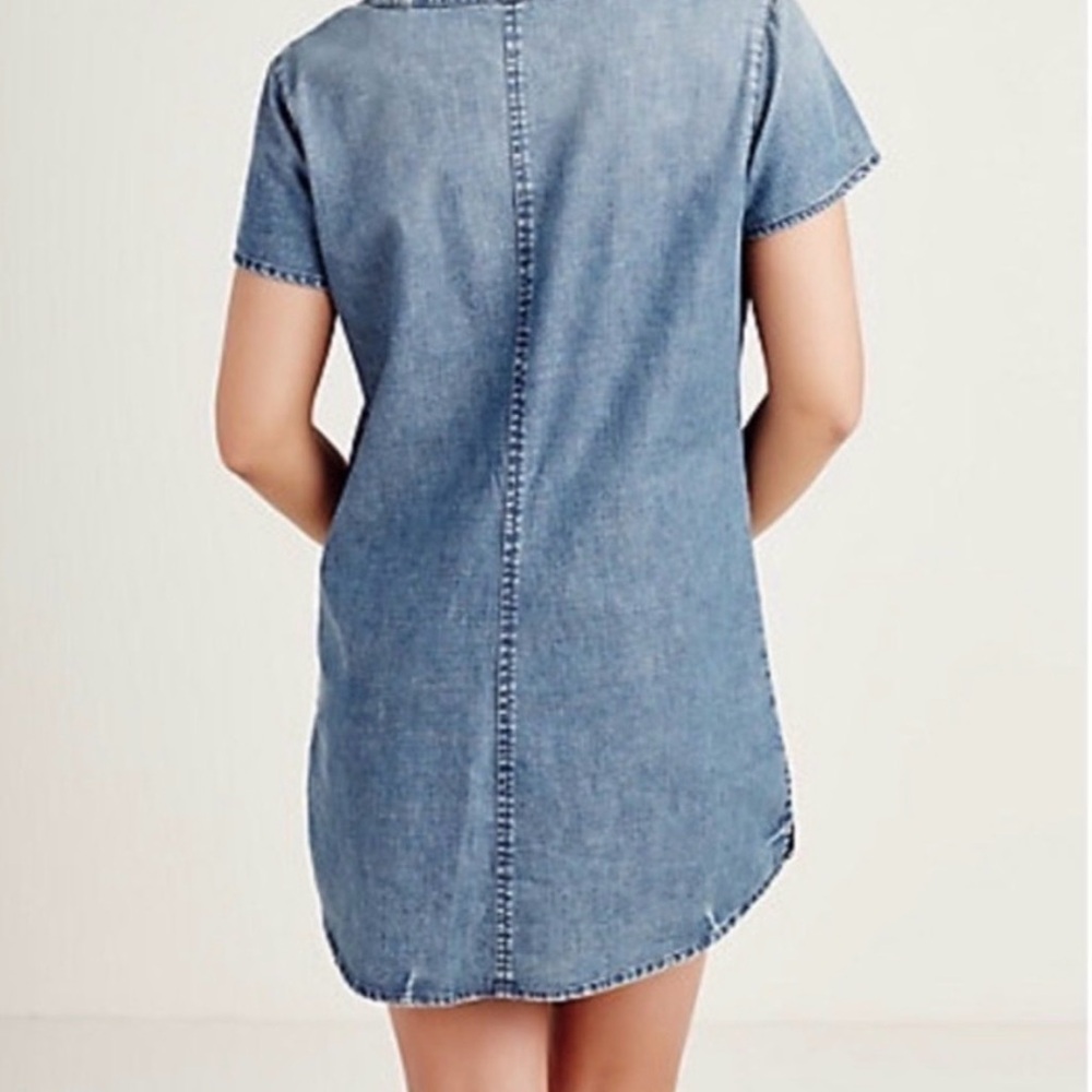 True Religion Denim Lace up Tunic Dress - Picture 2 of 5